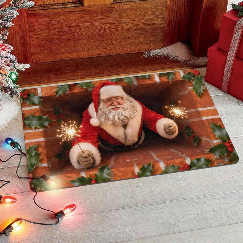 Festliche Santa-Themen Fußmatte
