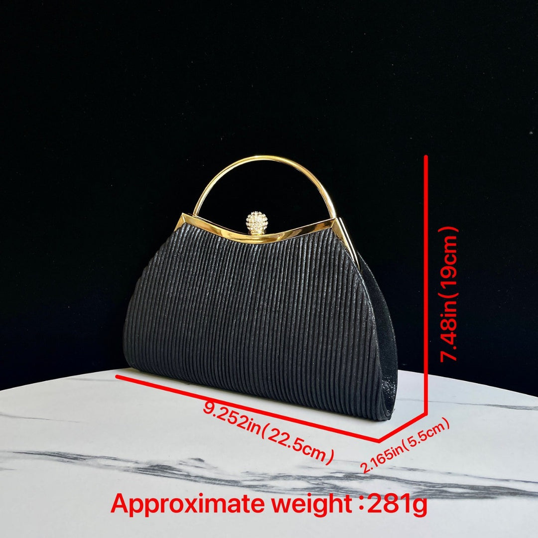 Texturiertes Vintage Handheld Abendtasche