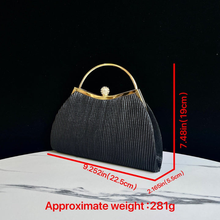 Texturiertes Vintage Handheld Abendtasche