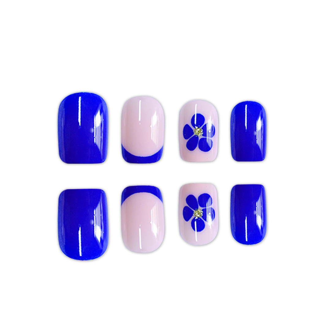 Floral Accent Press-On Nail Art Karnz