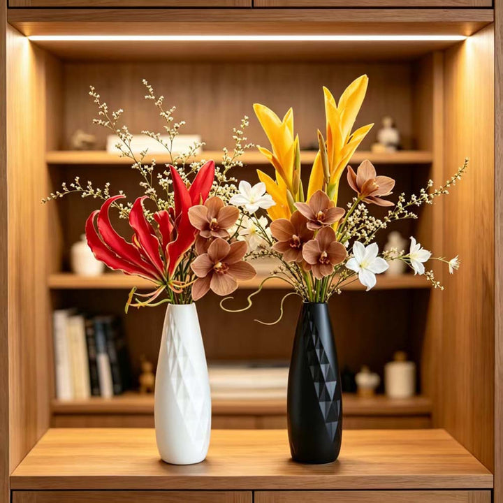 Geometrische Texturierte Dekorative Blumenvase Karnz