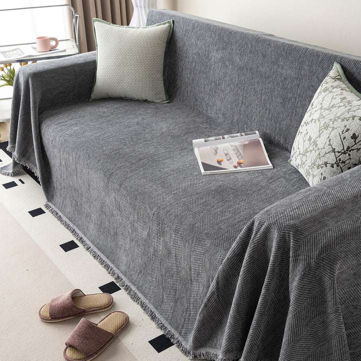 Strukturiertes Sofa-Wurfdecke
