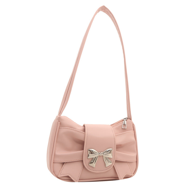 Elegante Schleifenakzent Schultertasche Karnz