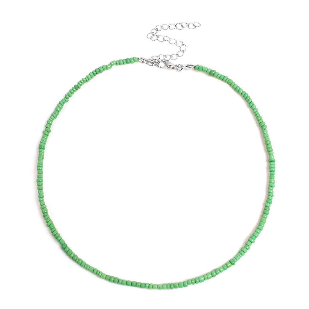 Buntes Perlen-Choker-Halsband Karnz