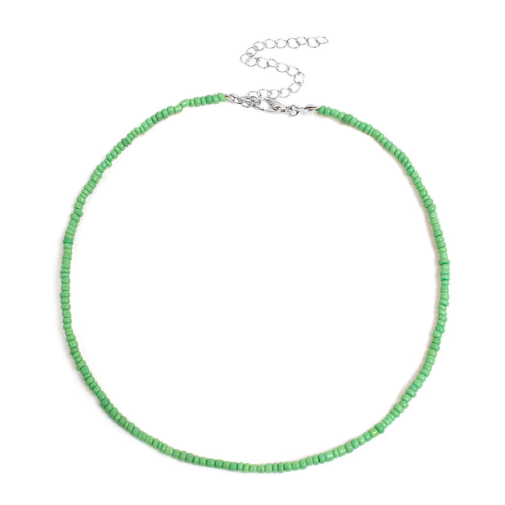 Buntes Perlen-Choker-Halsband Karnz