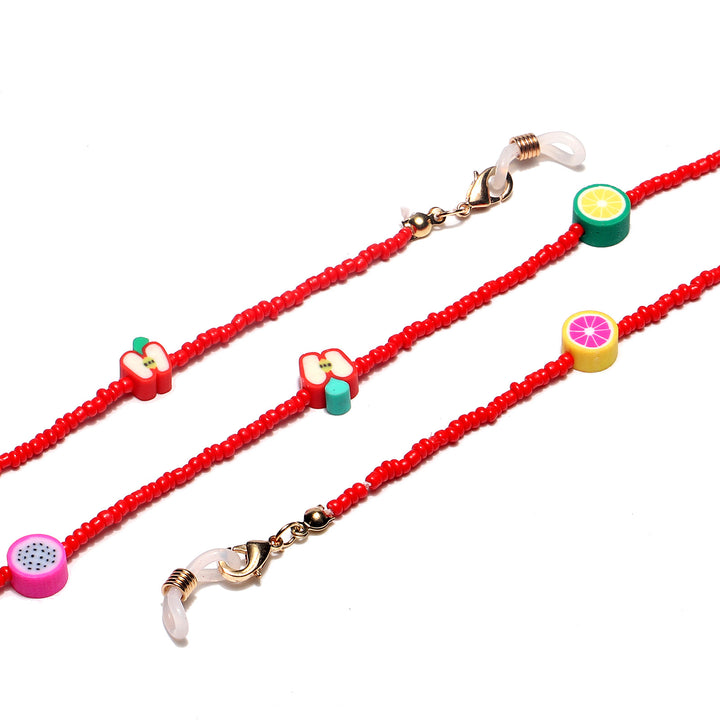 Bunte Obst-Themen Brillen-Kette Karnz