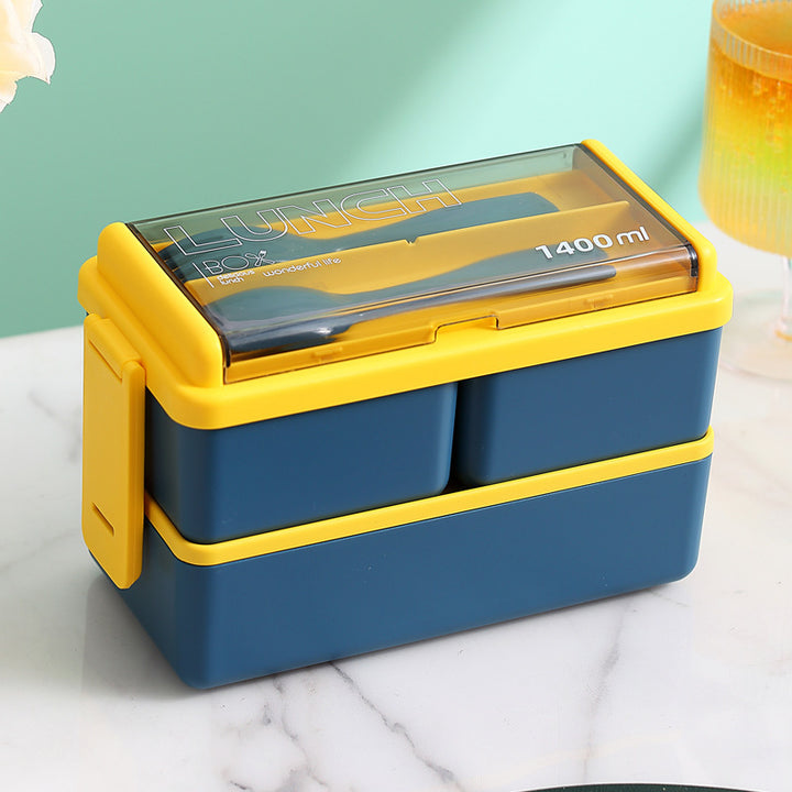 Multifunktionale Lebensmittelaufbewahrung Lunchbox mit integriertem Besteckset