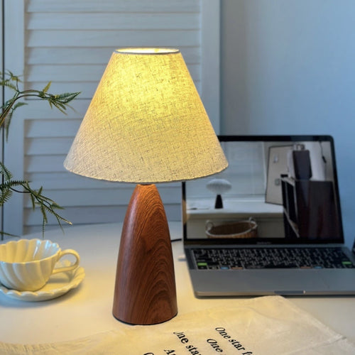 Moderne Holzfuß Tischlampe