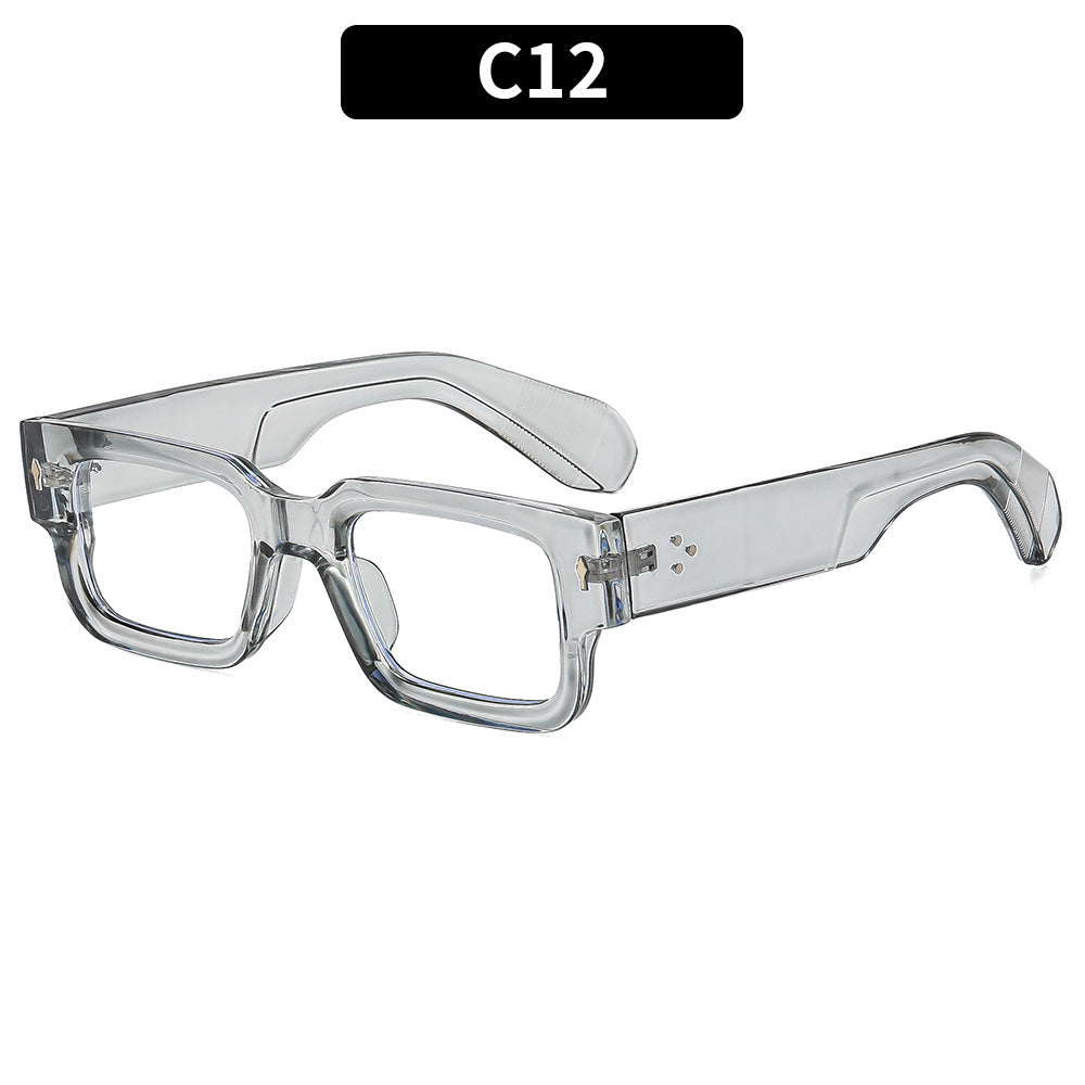 Chunky rechteckige Sonnenbrille