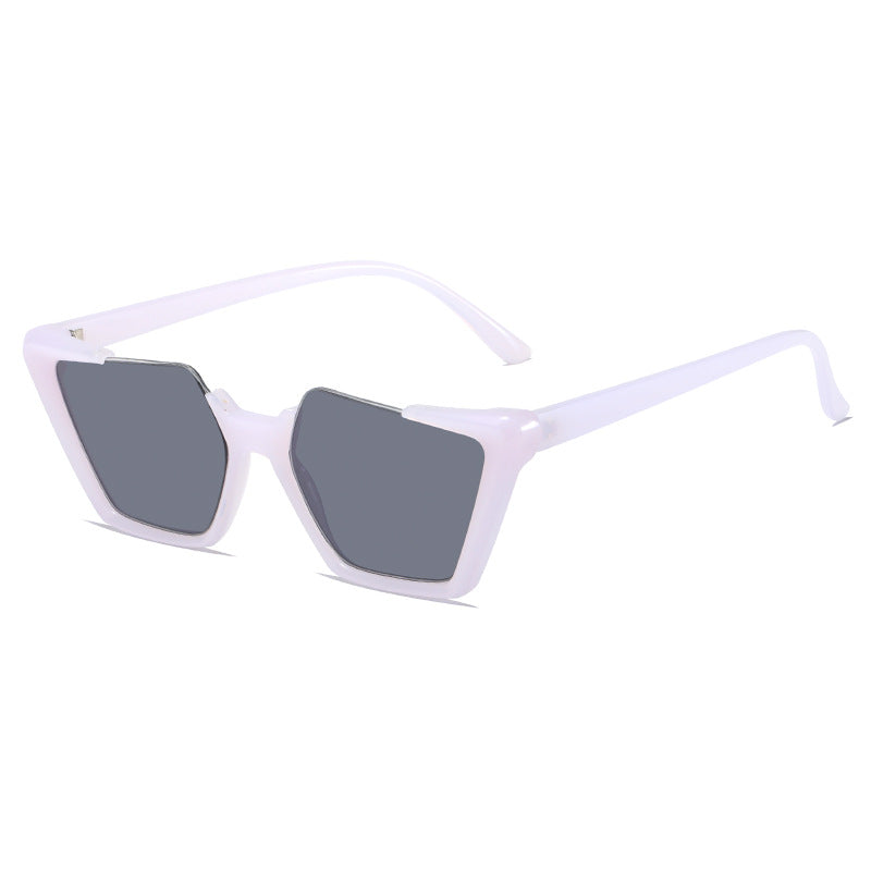 Damen moderne und stilvolle asymmetrische Sonnenbrille Karnz