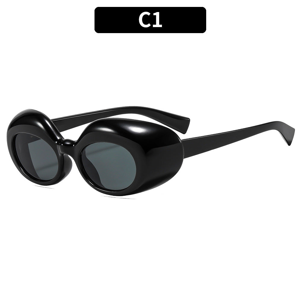 Künstlerische ovale Rahmen-Sonnenbrille