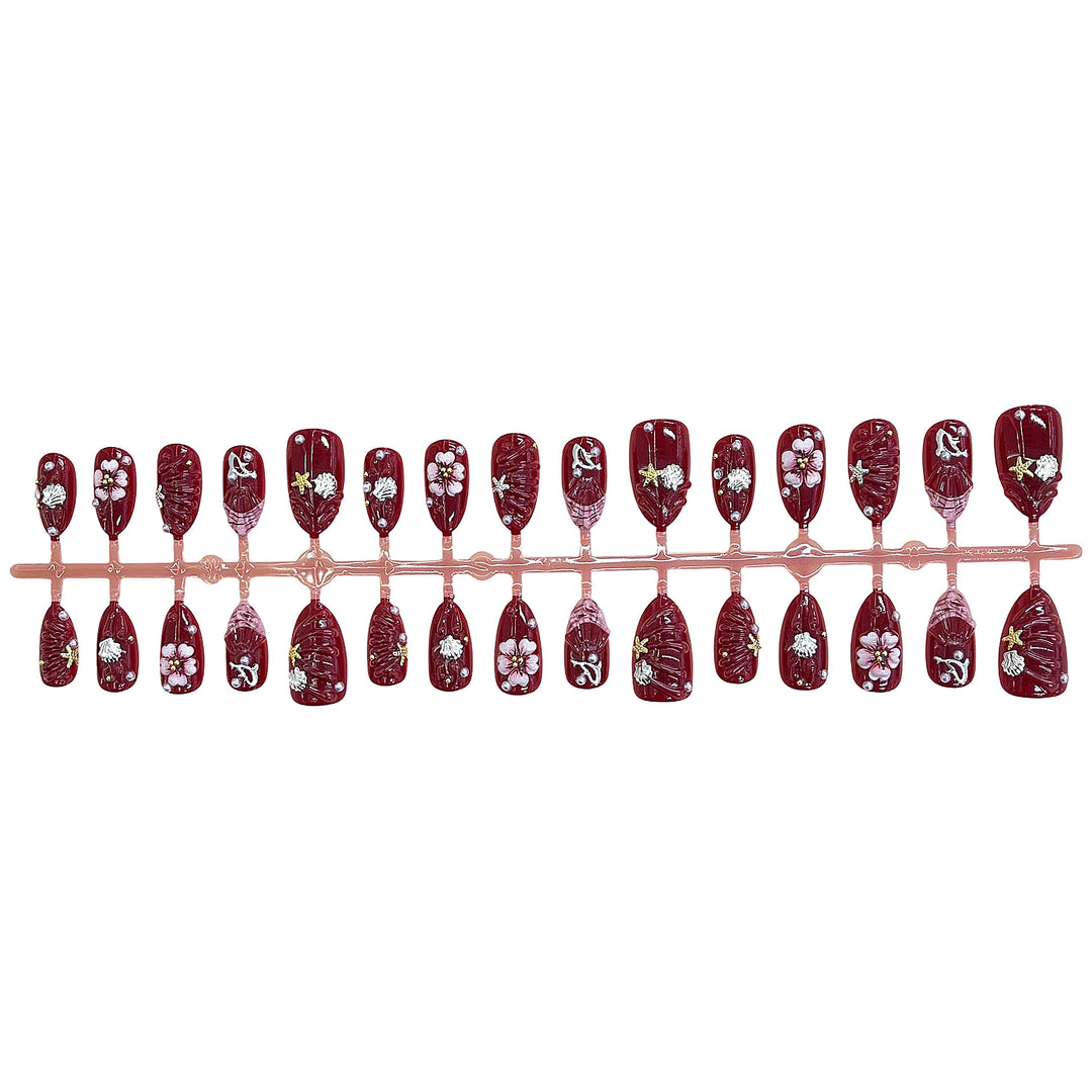 Künstlerisches Blumen-Design Drucknagel-Set Karnz 1787225330