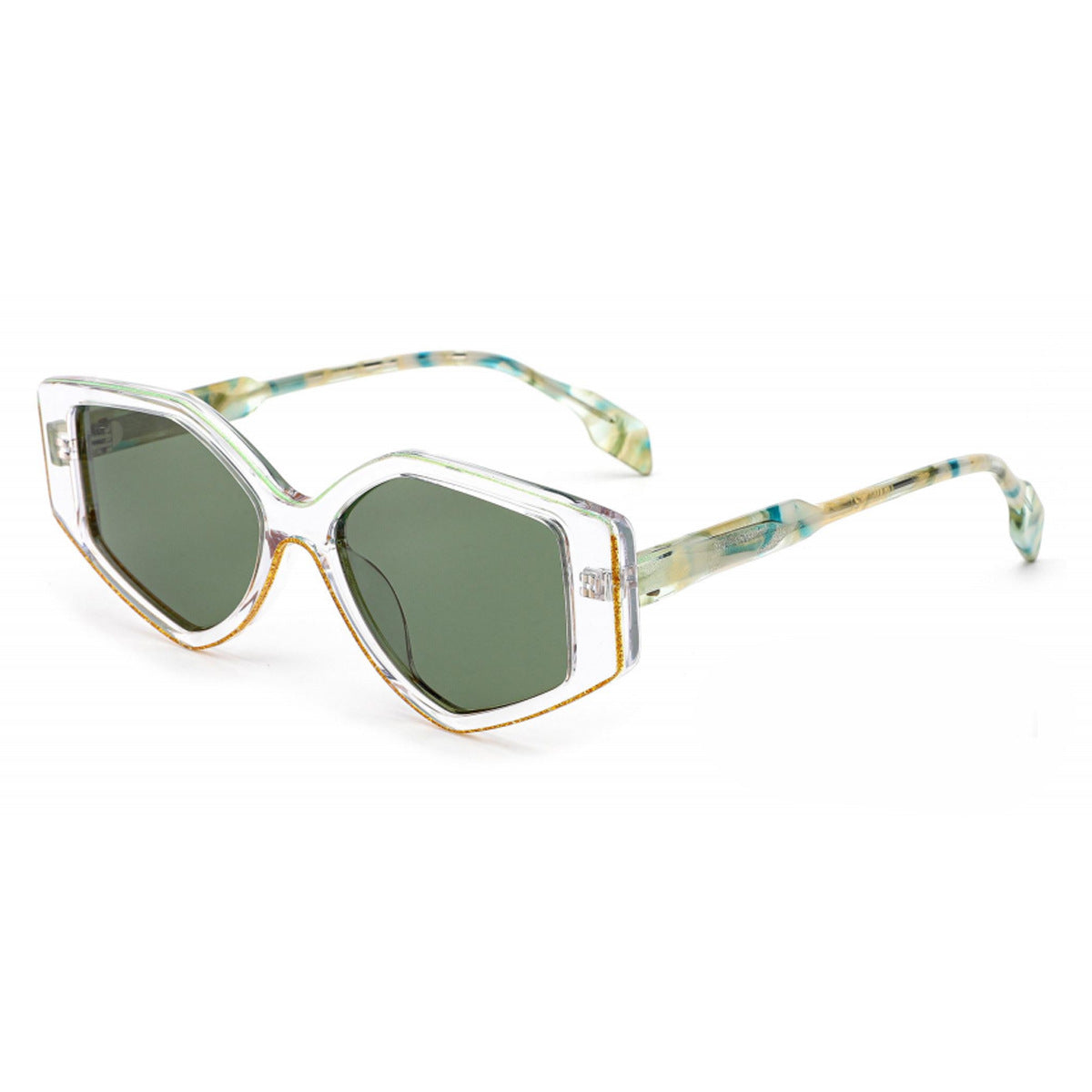 Damen modische Sonnenbrille mit einzigartigem geschnittenem Design und UV-Schutz Karnz