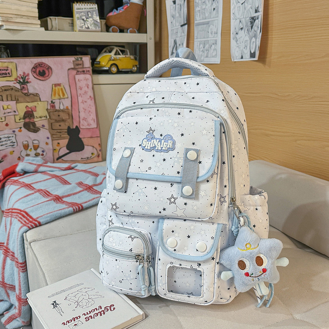Stylischer Sternenmuster-Rucksack Karnz