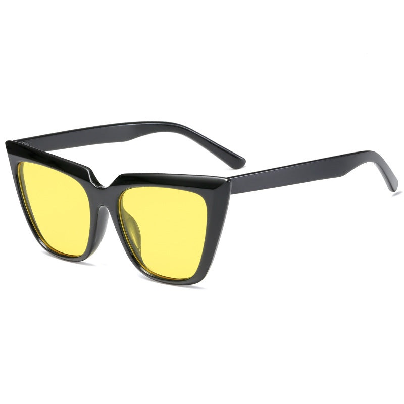 Damen Geometrische Oversized-Sonnenbrille Karnz