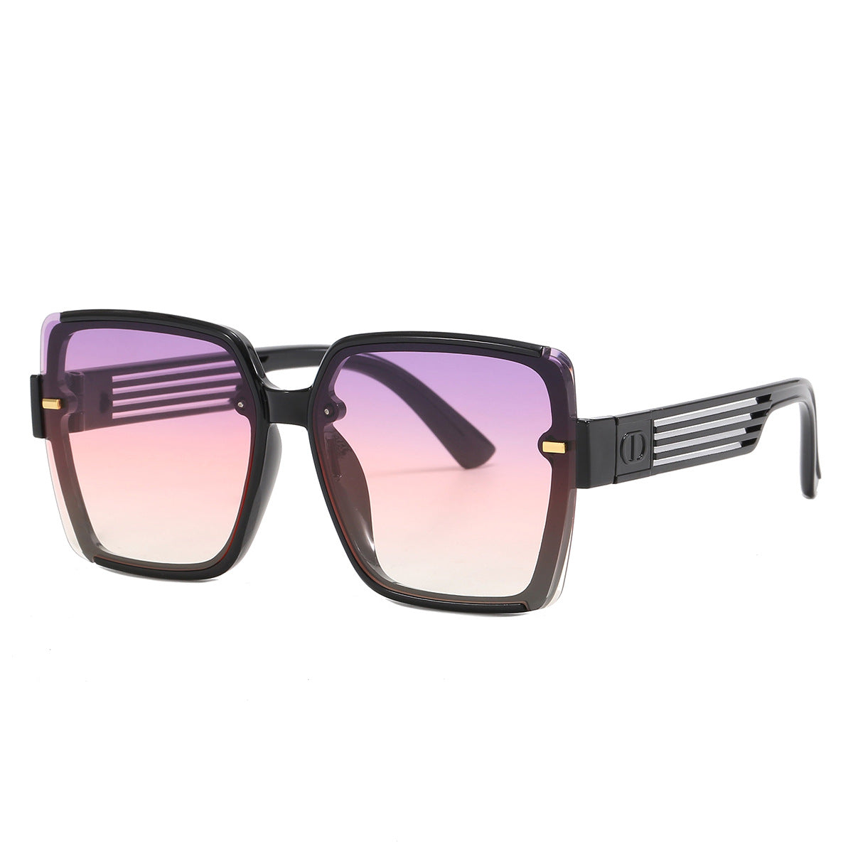 Damen trendige quadratische Sonnenbrille mit UV-Schutz und modischem Gestell Karnz