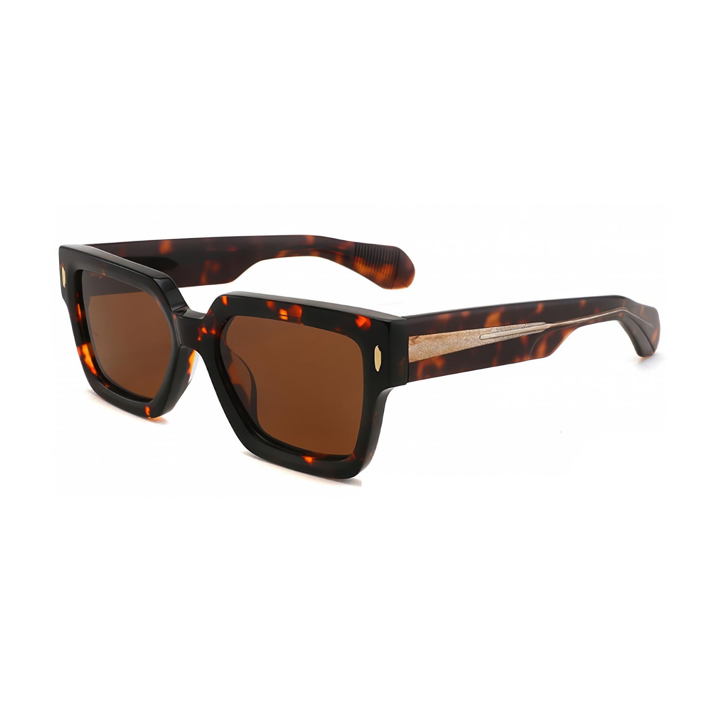 Damen modische Sonnenbrille im modernen, transparenten Hybrid-Design Karnz