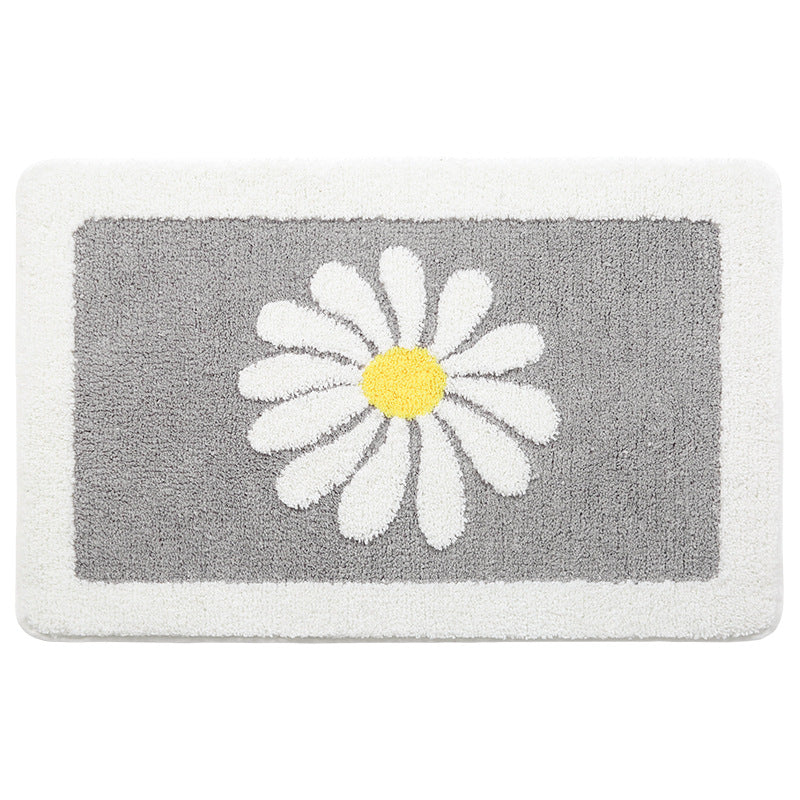 Floral gemusterte plüsch Badevorleger Karnz