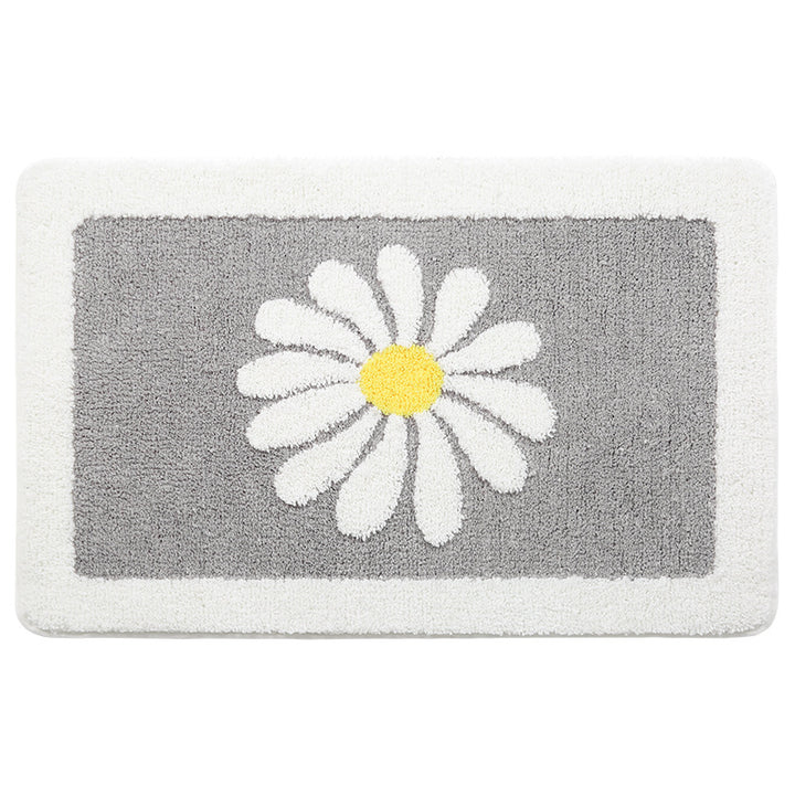 Floral gemusterte plüsch Badevorleger Karnz