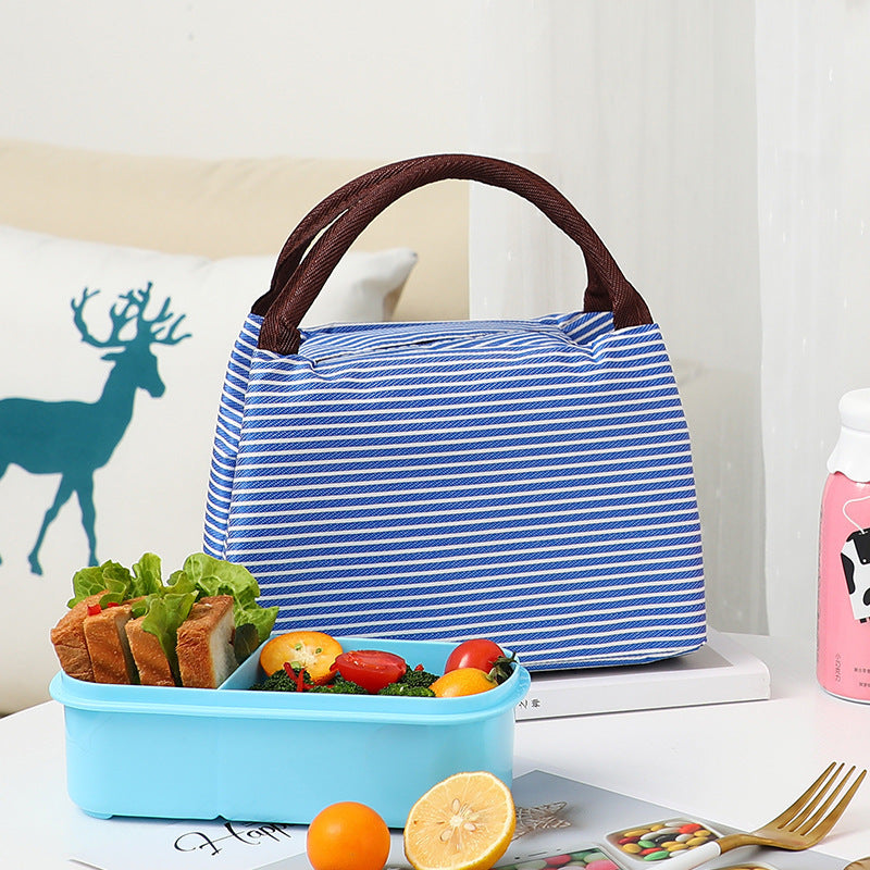 Isolierte gestreifte Lunch-Tasche Karnz