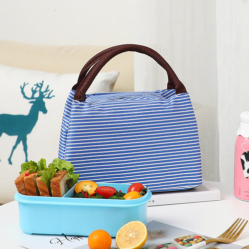 Isolierte gestreifte Lunch-Tasche Karnz