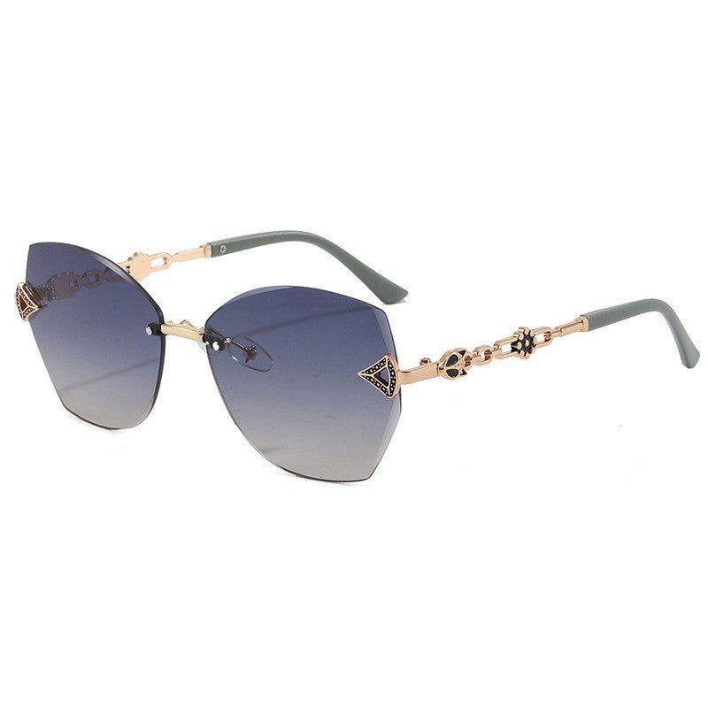 Elegante geometrische Statement-Sonnenbrille