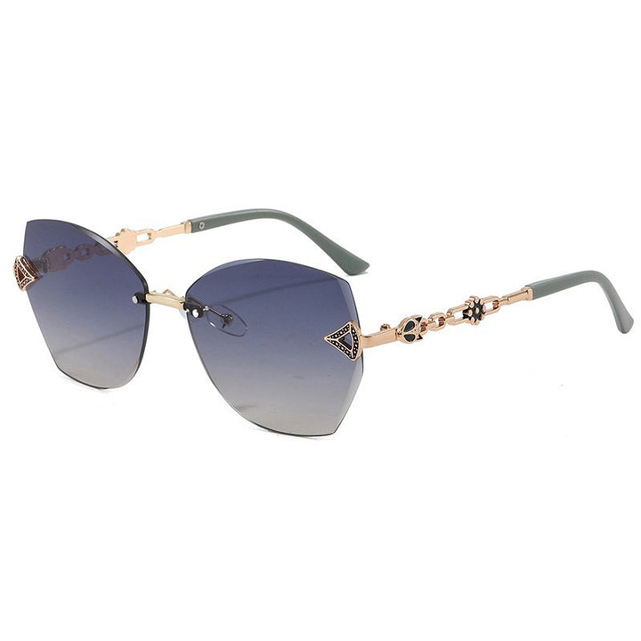 Elegante geometrische Statement-Sonnenbrille