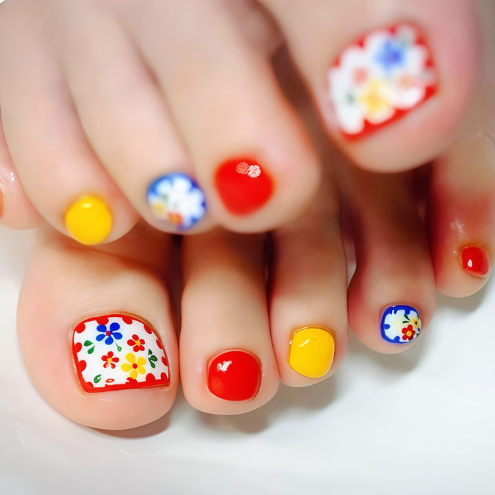 Dekorative Fußnagel-Kunst Karnz