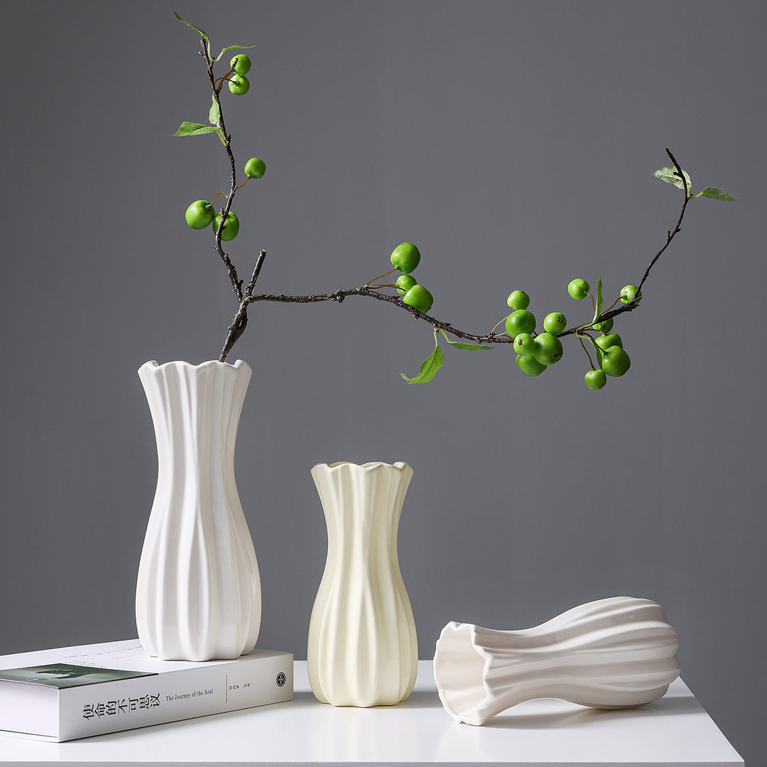 Elegante beschichtete Keramikvase