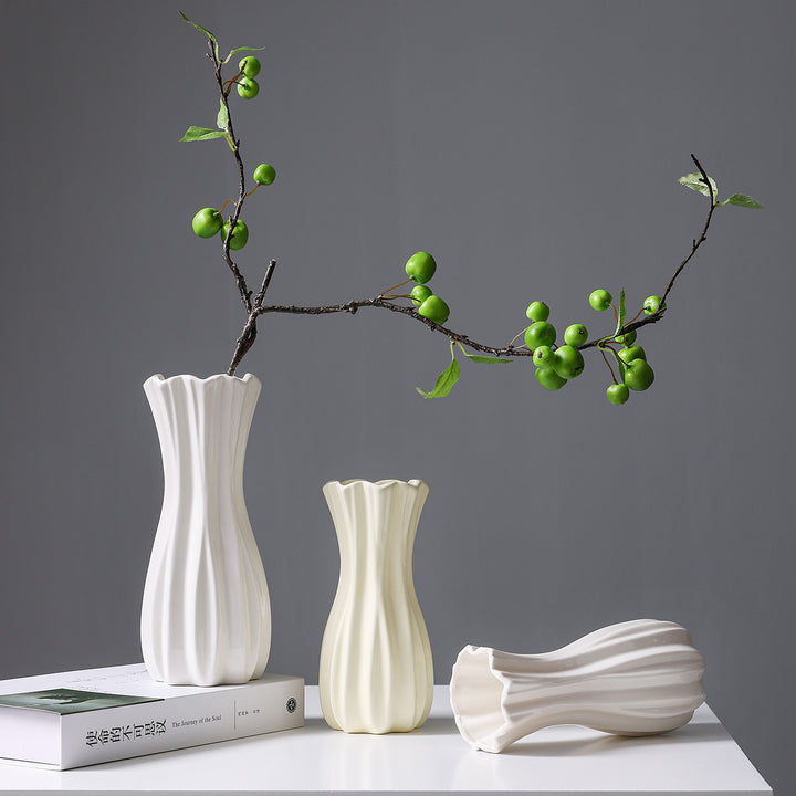 Elegante beschichtete Keramikvase