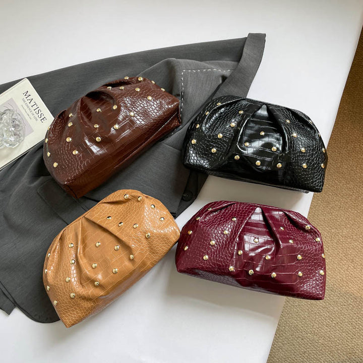 WoElegant Texturiertes Krokodilmuster Clutch Bag Karnz