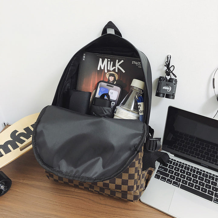 Modische Karomuster-Rucksack Karnz
