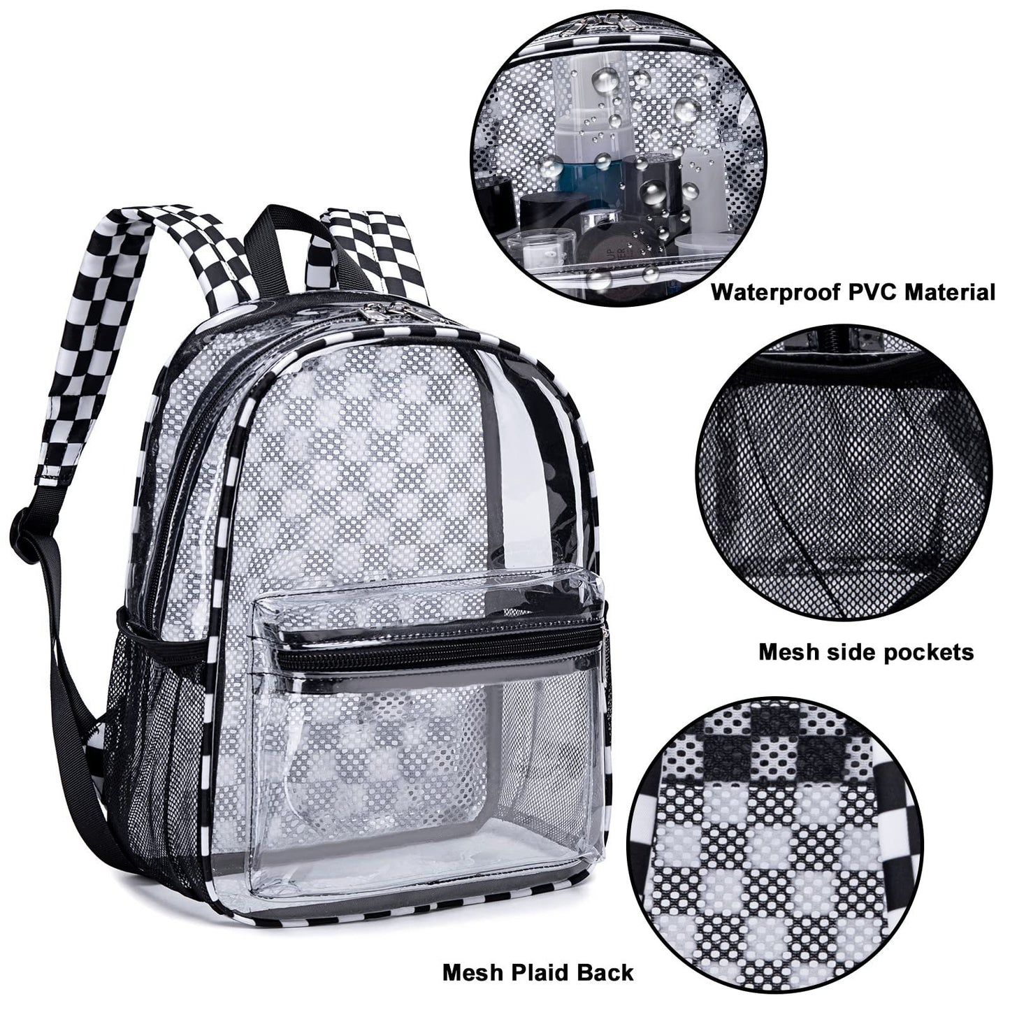 Unisex Transparente Schulrucksack Karnz