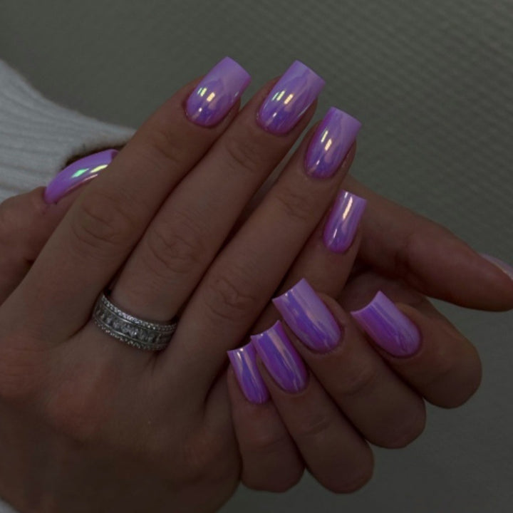 Glänzendes Ombre Aufklebenägel Set Karnz