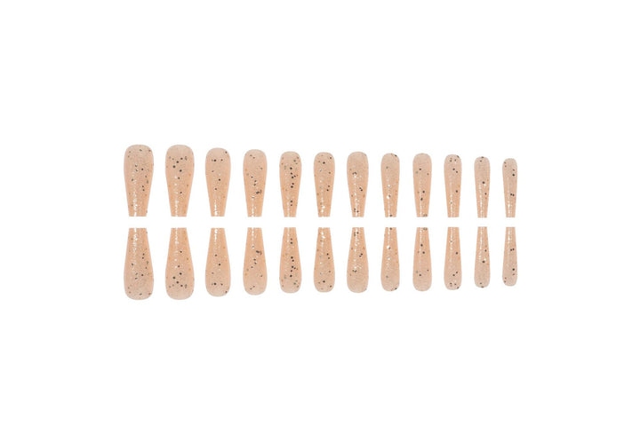 Glitzernde Lange Stiletto Nagelverlängerungen Karnz