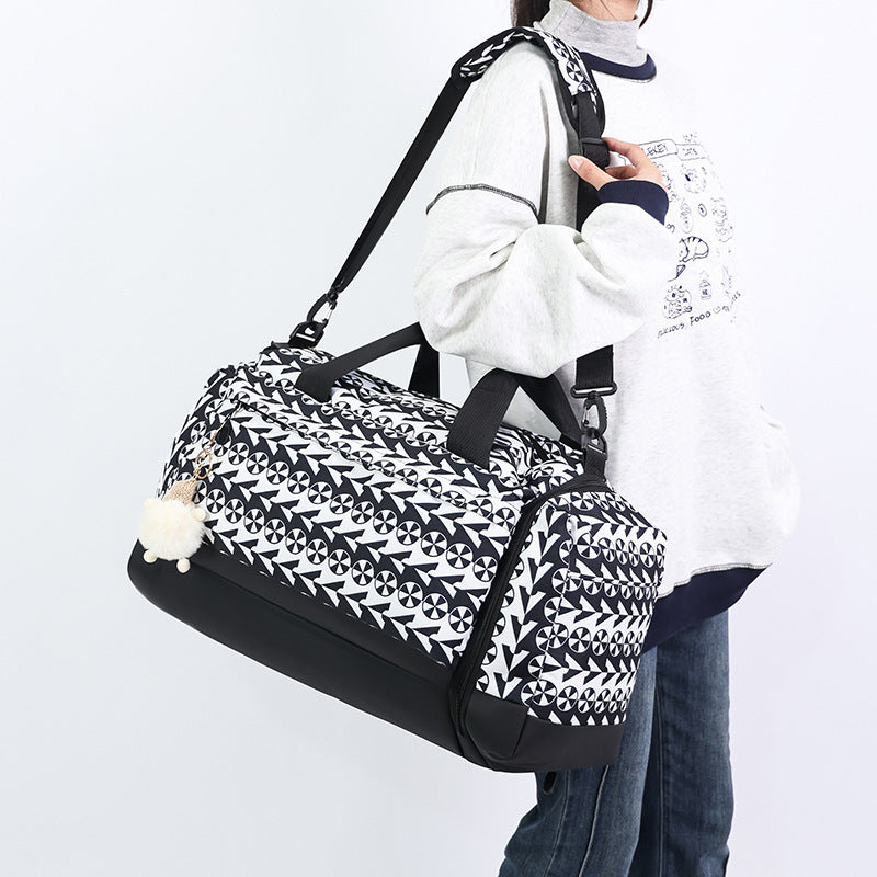 Stylische gemusterte Wochenend-Duffel-Tasche Karnz