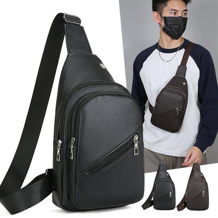 Premium Leder Sling Rucksack Karnz
