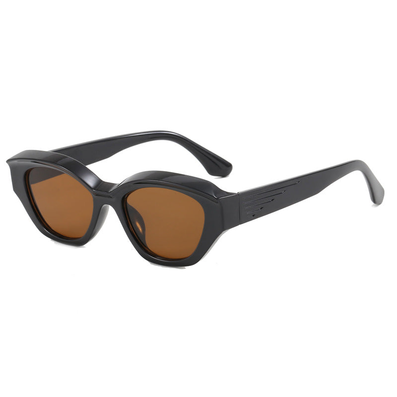 Damen modische Sonnenbrille mit futuristischem Design Karnz