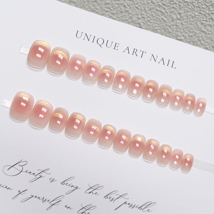 Elegantes Press-On-Nagelset mit glänzendem Finish