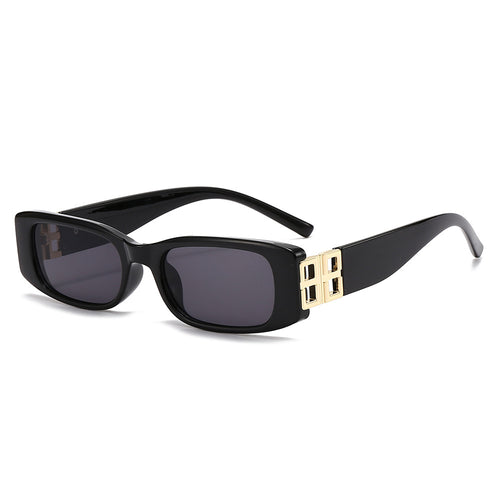 Damen Modische Sonnenbrille mit luxuriösem goldfarbenen Akzent Karnz