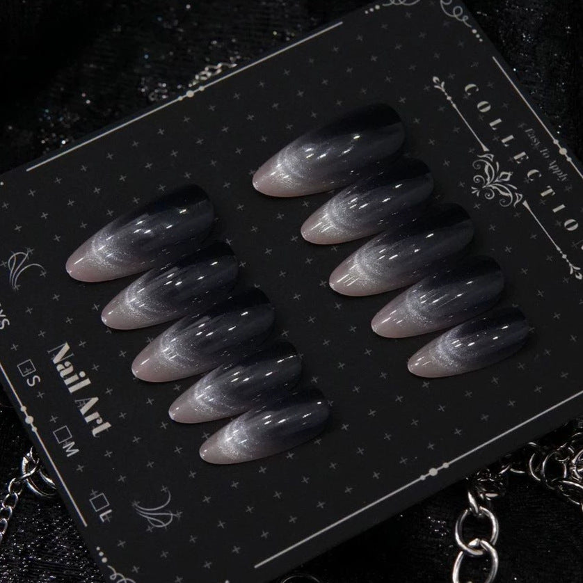 Ombre Stiletto Druck-Nageldesigns