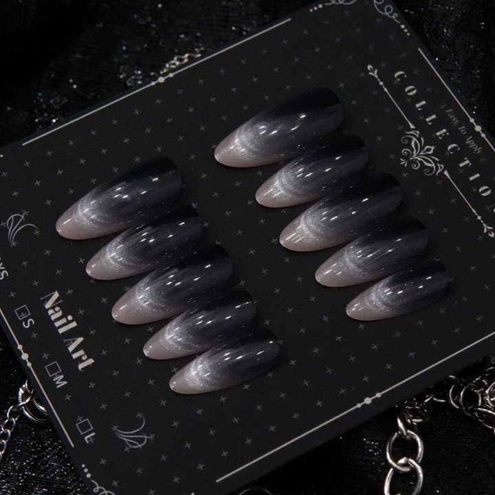 Ombre Stiletto Druck-Nageldesigns