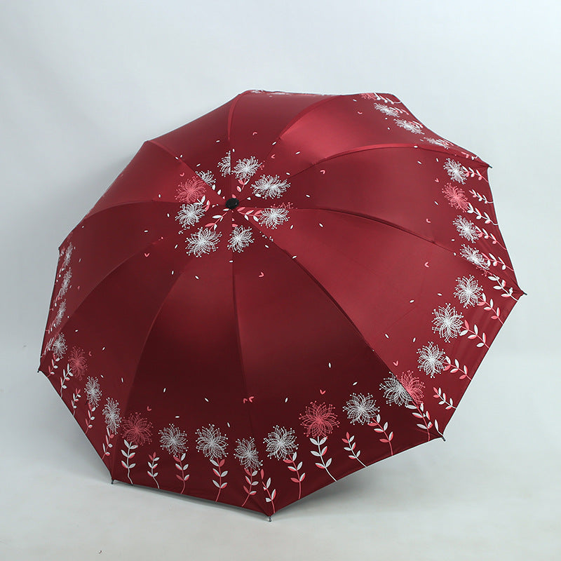 Damen Regenschirm mit floralem Design Karnz