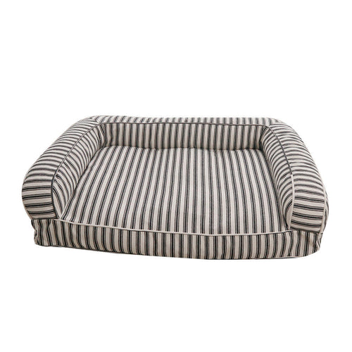 Gestreiftes Bolster-Hunde Bett