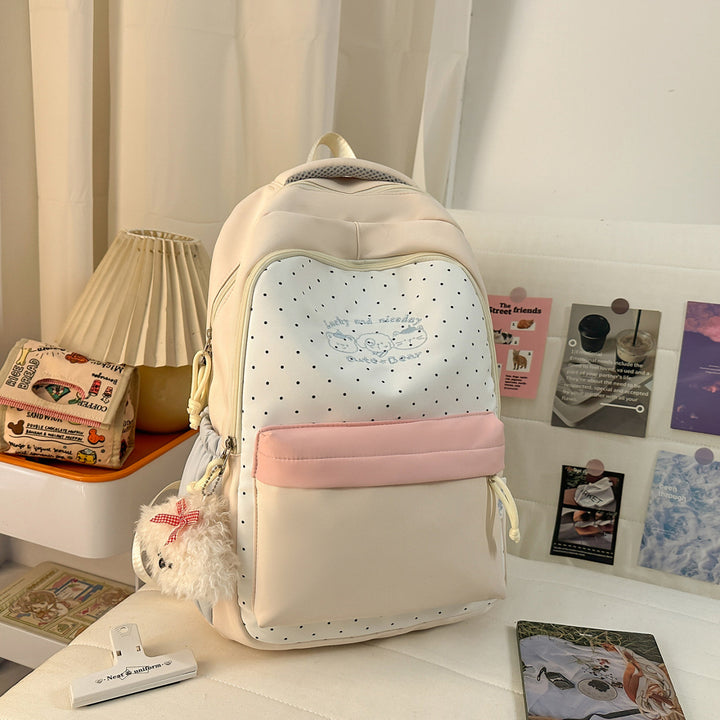 Niedlicher gepunkteter Rucksack