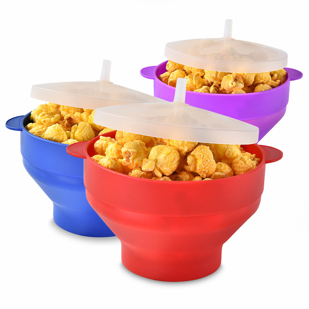 Silikon Popcornbehälter mit Deckel Karnz