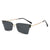 Damen trendige geometrische Sonnenbrille mit ultraleichtem Rahmen Karnz