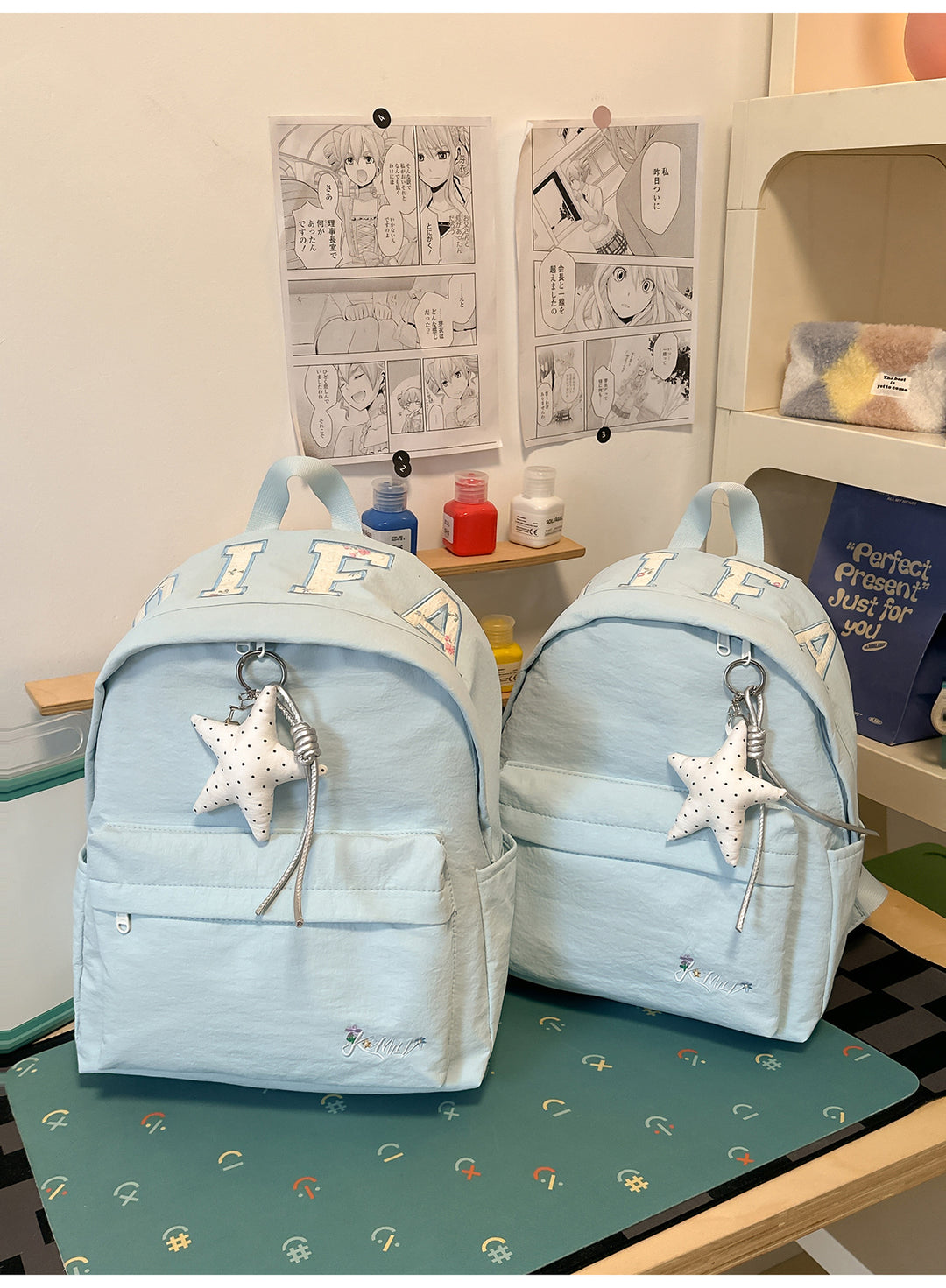 Trendy Stern-Embellierte Rucksack