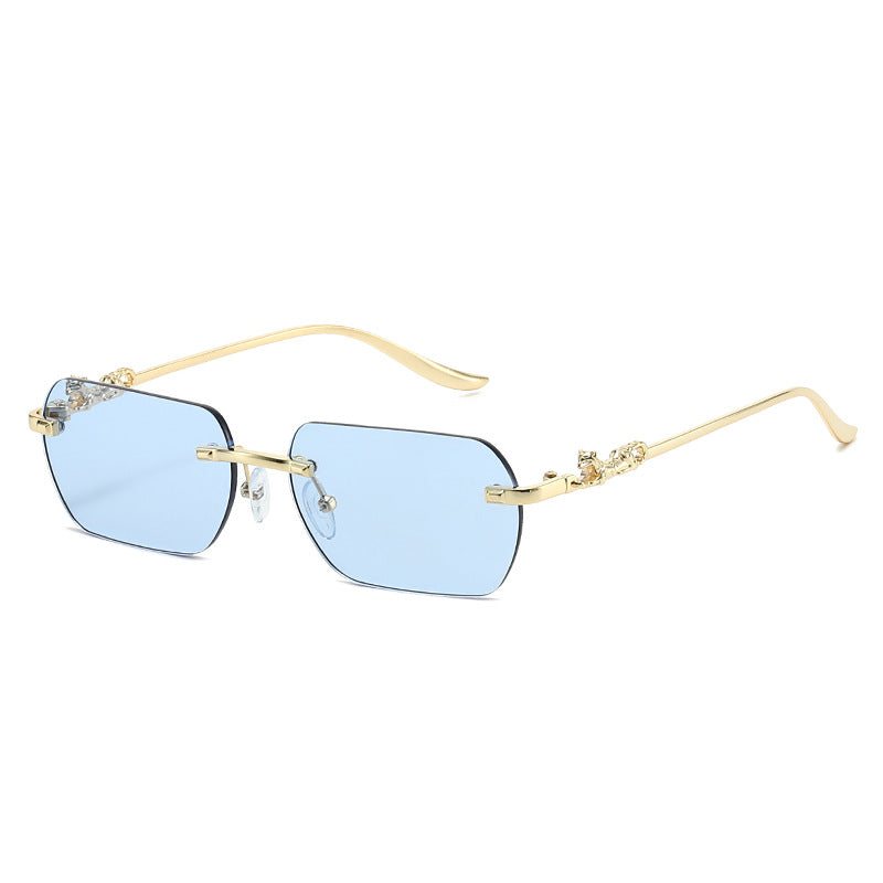 Damen elegante Halbrahmenbrille mit schmückenden Details Karnz