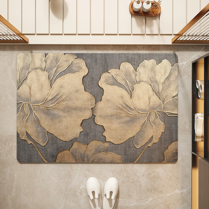 Blumenmuster Eingangsmatte